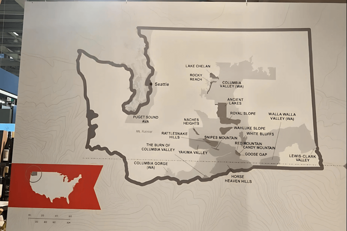 Washington Wines Map