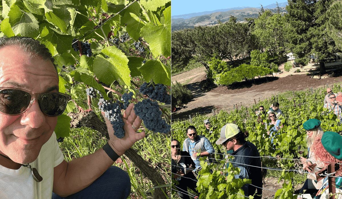 Matthew at Murgo Winery, Nerello Mascalese